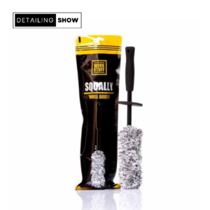 H Work Stuff Squally Wheel Brush προσφέρει ανώτερη περιποίηση τροχού με μαλακές τρίχες μικροϊνών = καθαρισμός χωρίς γρατσουνιές.