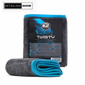 K2 Twisty Pro Πετσέτα Μικροϊνών Στεγνώματος για Αμάξωμα Αυτοκινήτου 600gsm Μαύρο 60x40cm